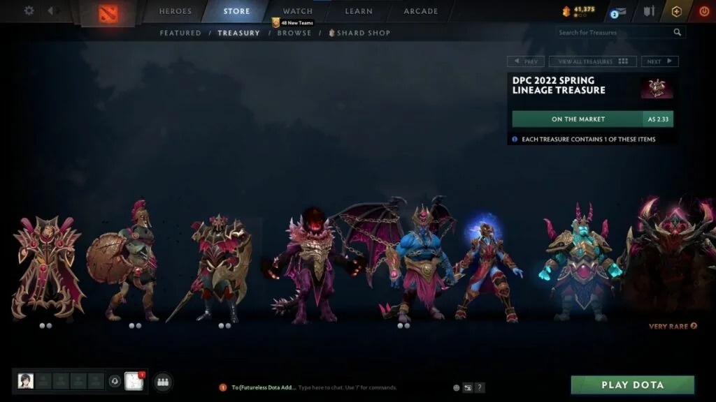 Dota 2 DPC Spring Lineage Treasure