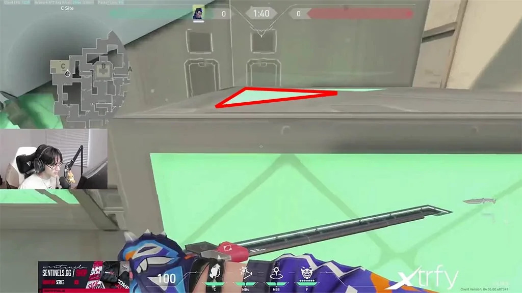 TenZ shows how to get onto C box on Haven