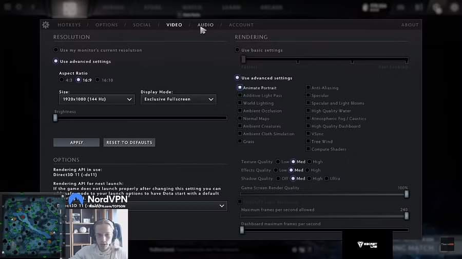 Topson Dota 2 Setting
