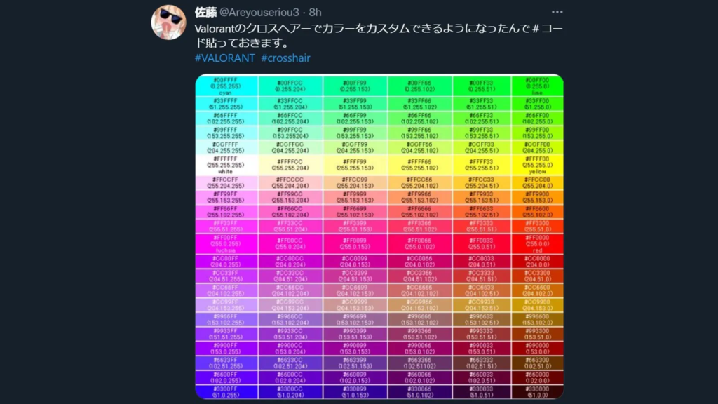 best color for crosshair valorant