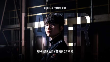 Faker Re-Signs T1