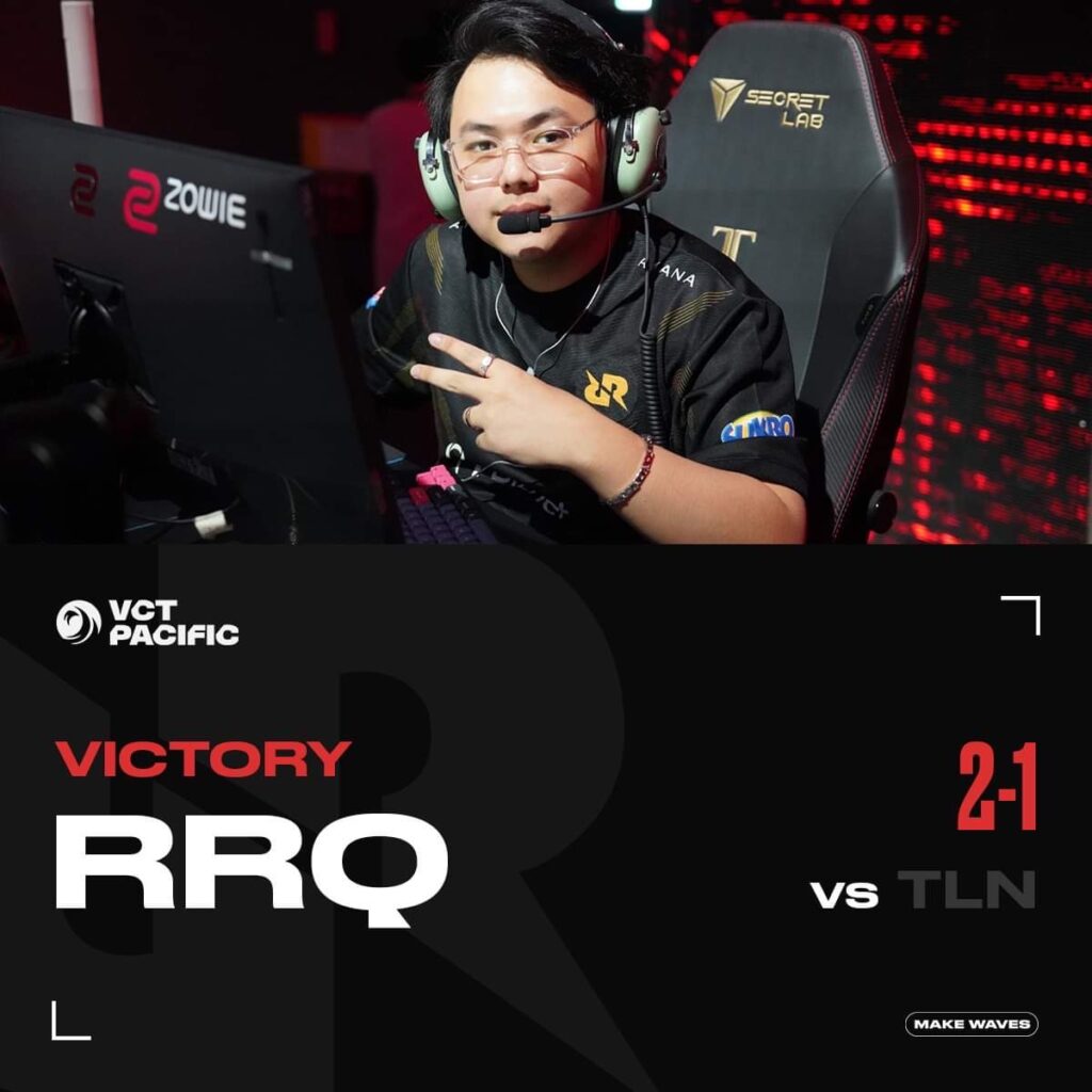 Talon แพ้ RRQ 2-1 ในศึก VCT Pacific League