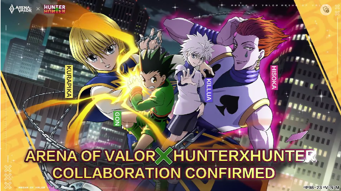 RoV ยืนยันแล้ว 3 ตัวเอกจาก Hunter x Hunter เข้าร่วมสมรภูมิ ONE