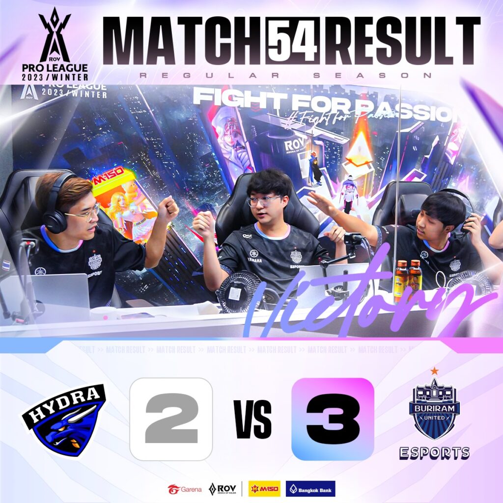 Buriram United สกัดดาวรุ่ง B Esports X Hydra ชวดขึ้นจ่าฝูง | ONE ...