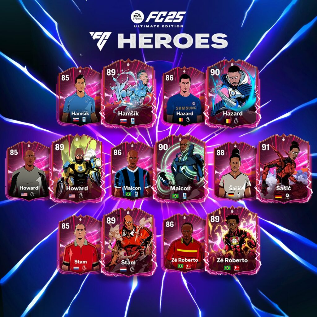 EA FC 25 เปิดตัว 13 ตำนานนักเตะ Ultimate Team Heroes | ONE Esports Thailand